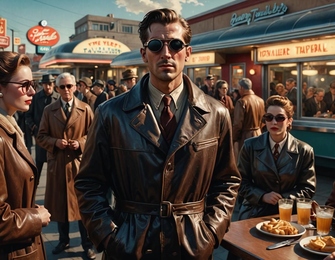 Time Traveler Guides Tourists to a 1950s Diner