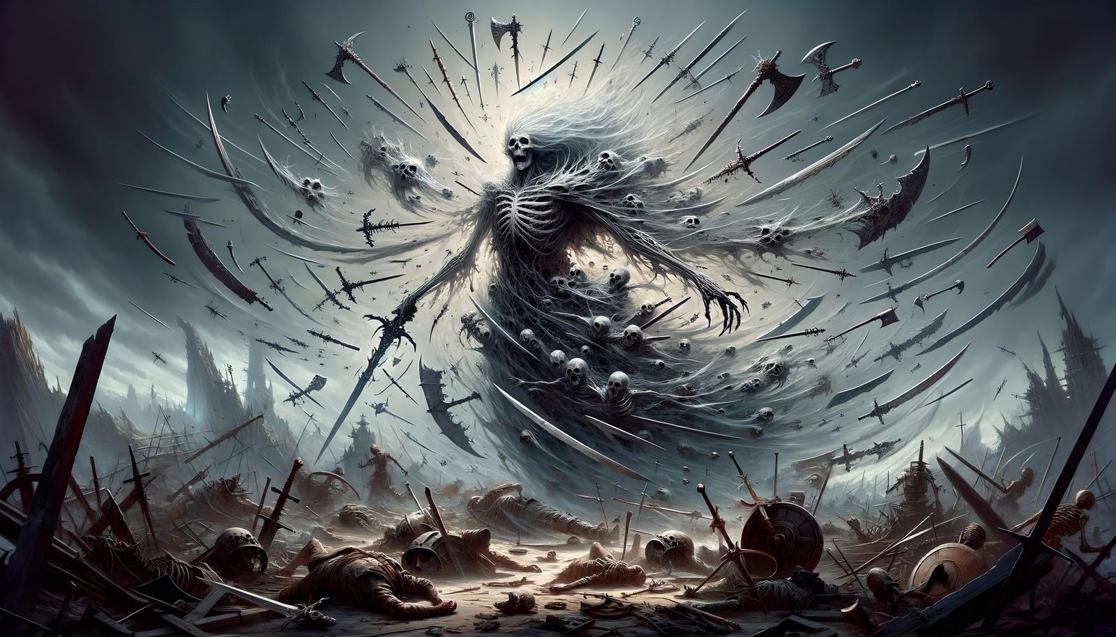 Undead Whirlwind of Blades: Fantasy Monster Entity