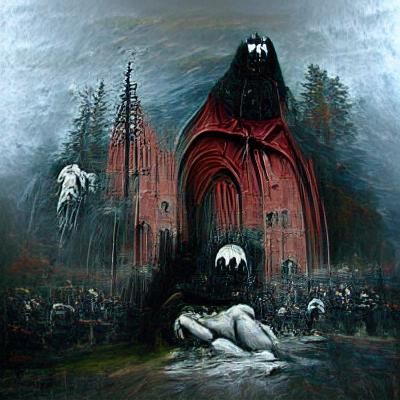 Gothic Cathedral: Agony of Humanity in Horror Art