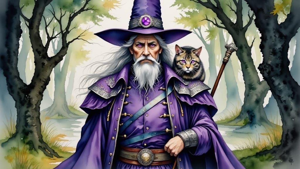 Enigmatic Wizard Embarks on a Primordial Quest