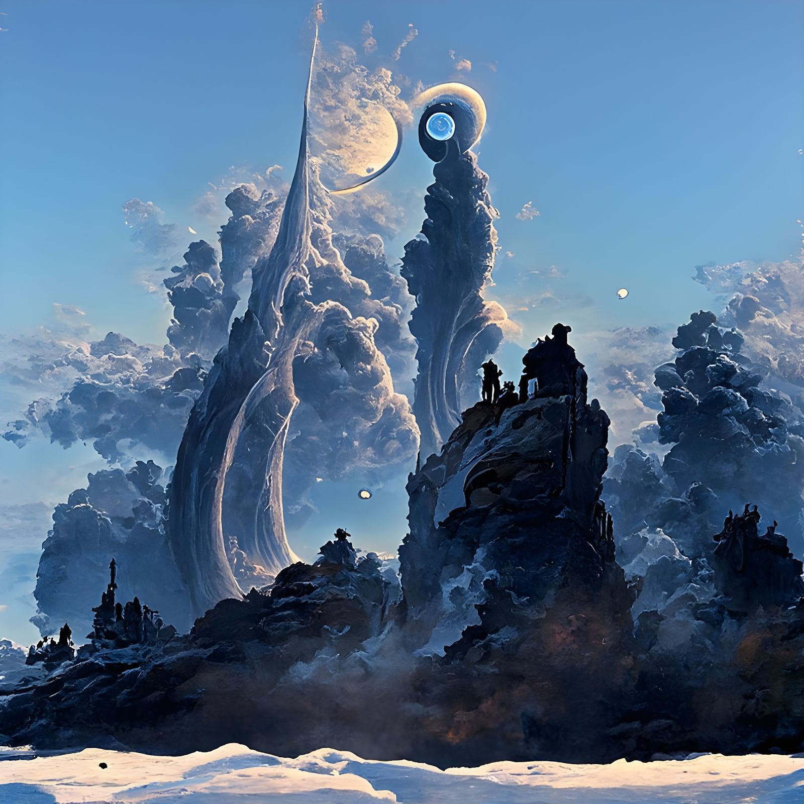 Psychedelic Celestial Phenomenon as Hyperdetailed Digital Ar...