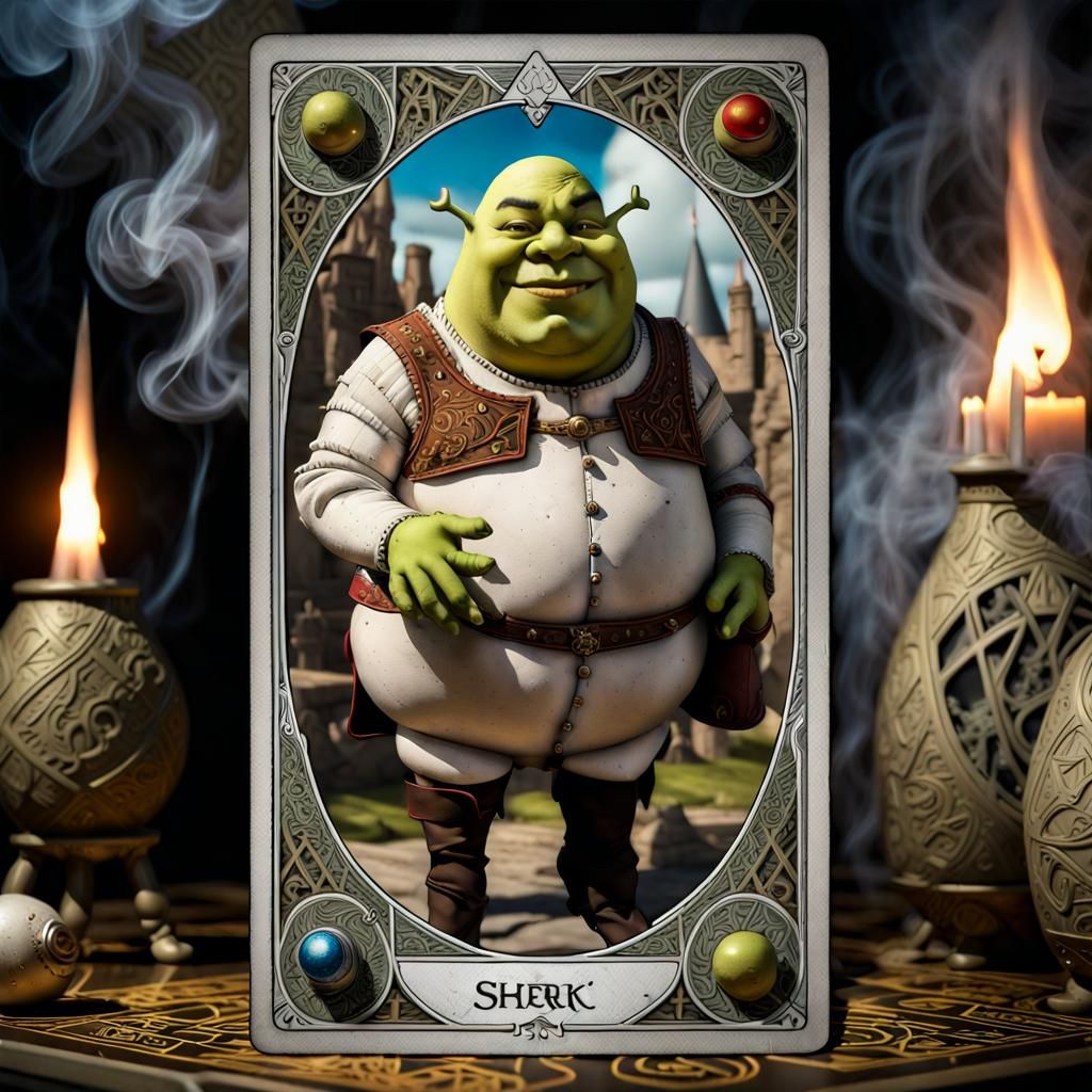Humpty Dumpty Shrek Cosplay Tarot Card