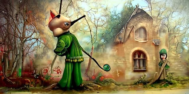 Robin Hood in Pop Surrealist Style
