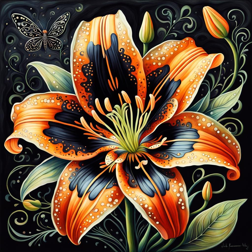 Black Tiger lily