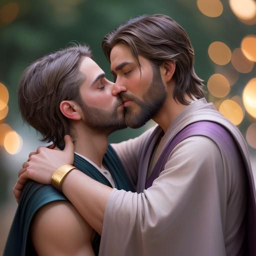 Jedi Master and Apprentice: A Kiss of Love