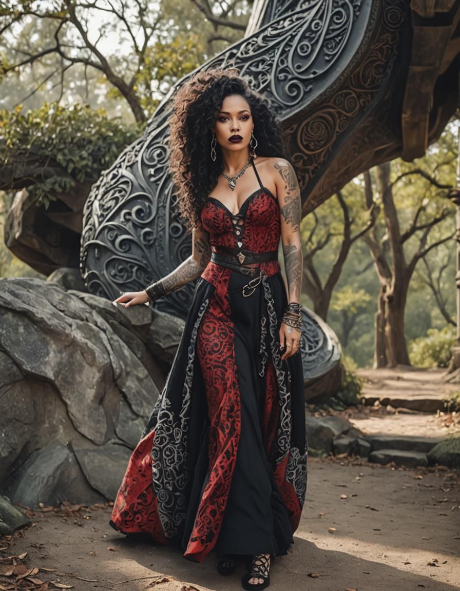 Cinematic Portrait of a Young Mixed-Race Wizard