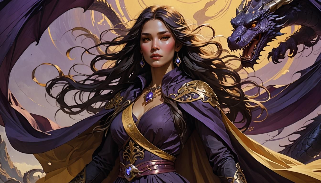 Pretty in purple... and a dragon too.