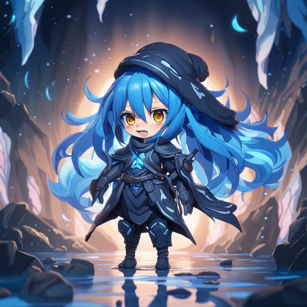 Chibi Rimuru Tempest Fantasy Concept Art