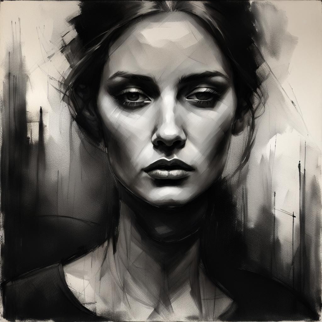 Ethereal Portrait of a Lonely Soul