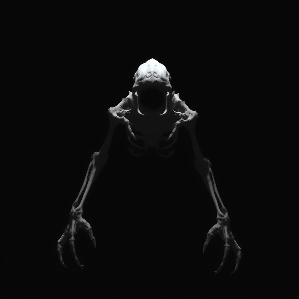 A Haunting Gray Form Emerges from the Void