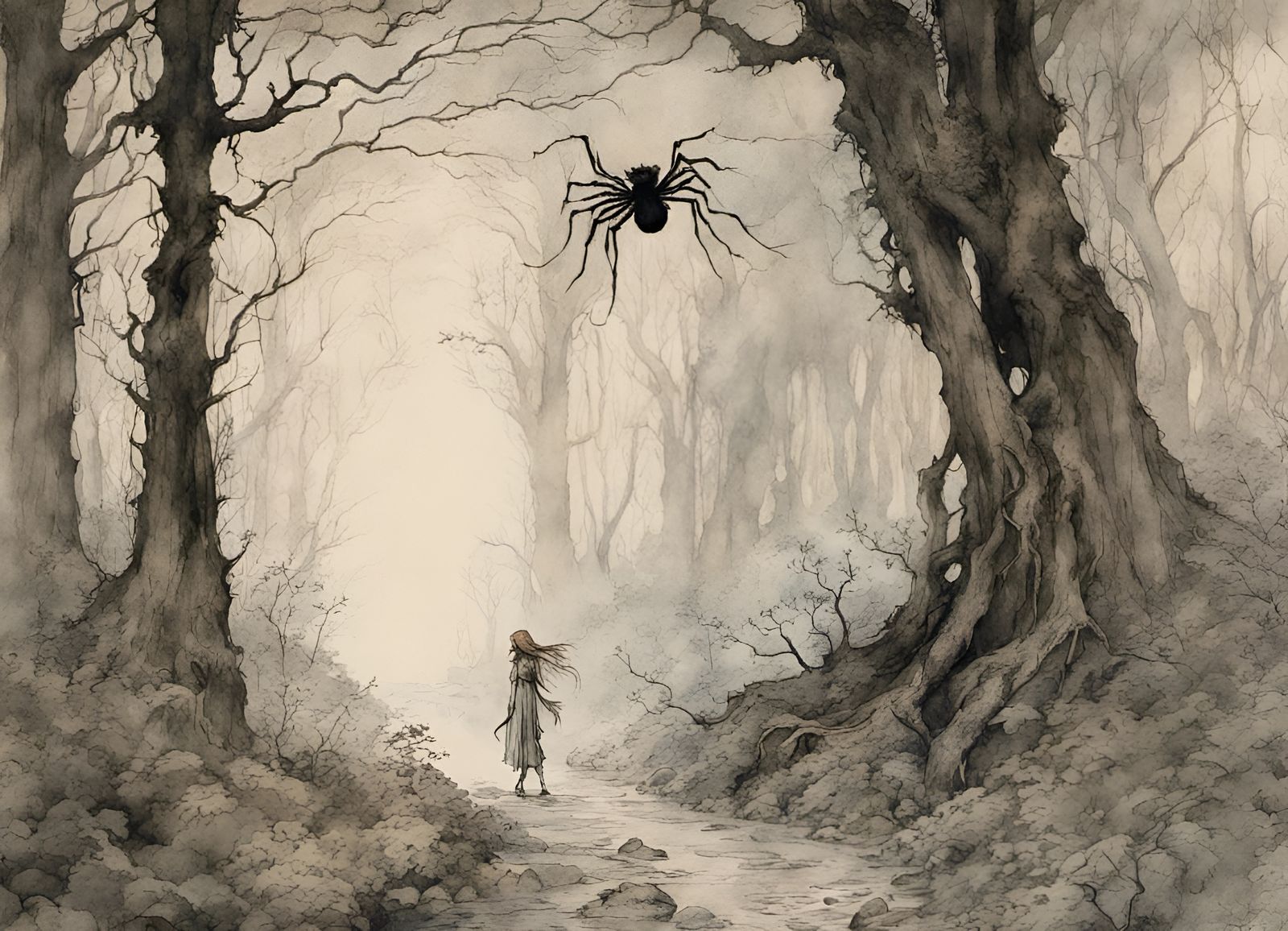 Eerie Woods: Feather Cloak vs Giant Tarantula