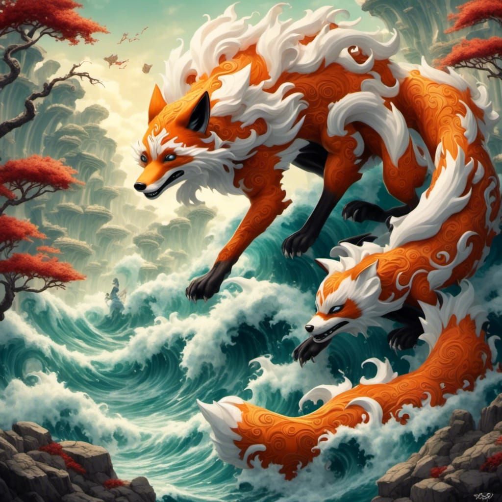 Nine-Tailed Fox Inspired by Naruto