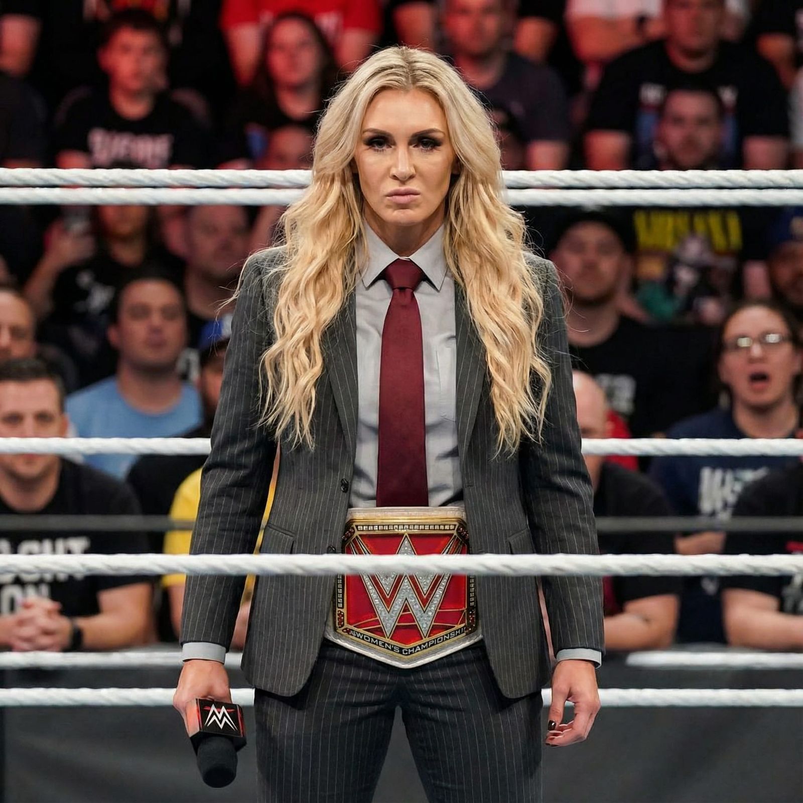 WWE Champion Charlotte Flair Commands Wrestling Ring