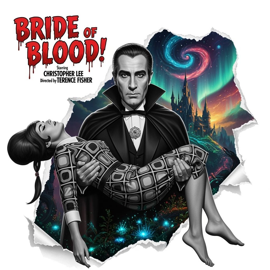 Bride of Blood: Hammer Studios Style Movie Poster