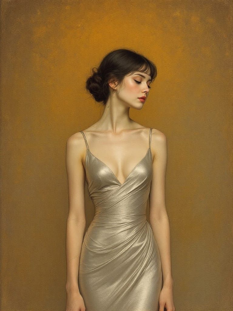 Elegant Figure Study in Warm Earth Tones