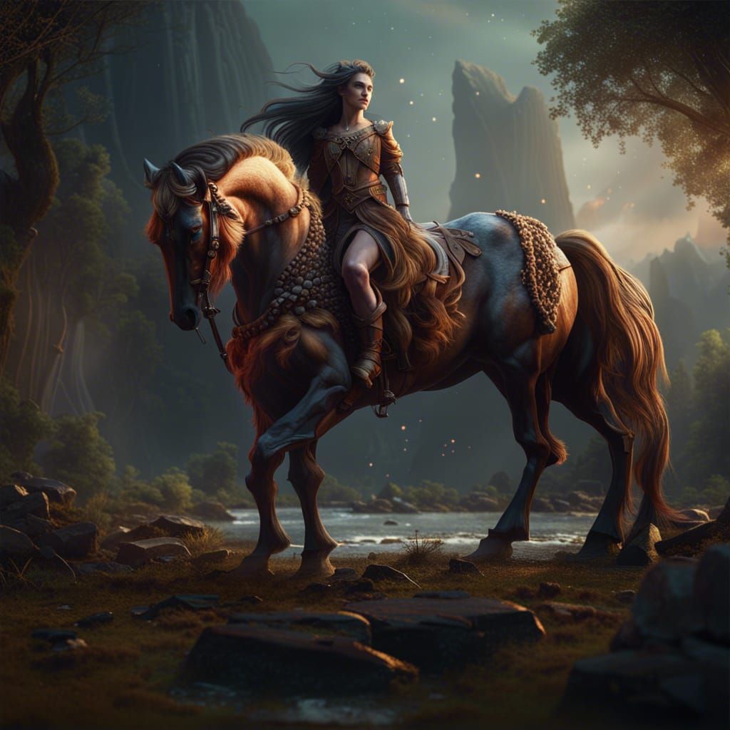 Majestic Centaurs in Detailed Fantasy Concept Art