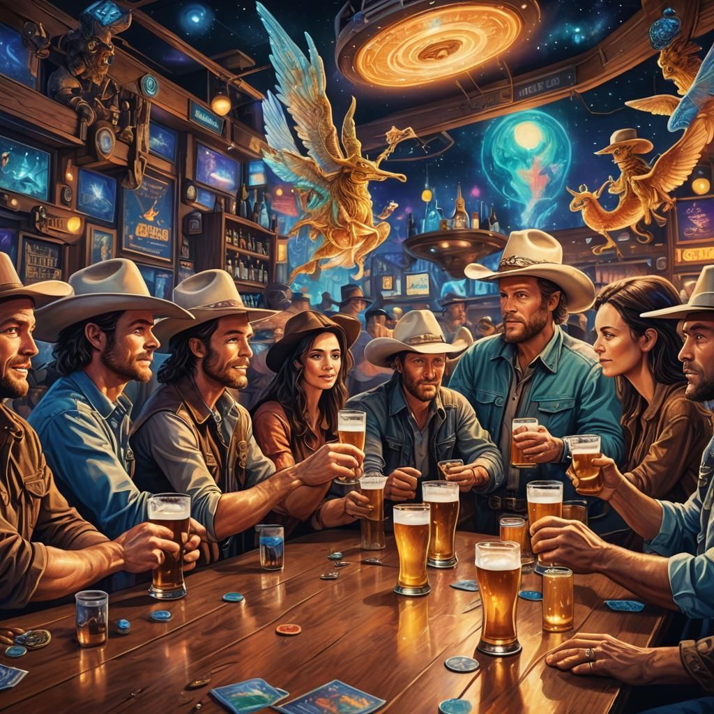 Cowboys, Aliens, and Angels at the Bar