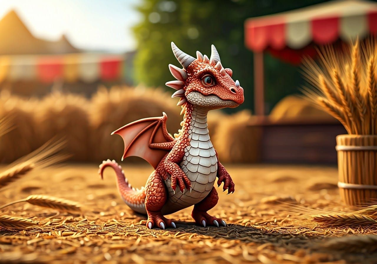 Adorable Dragon at European Harvest Festival