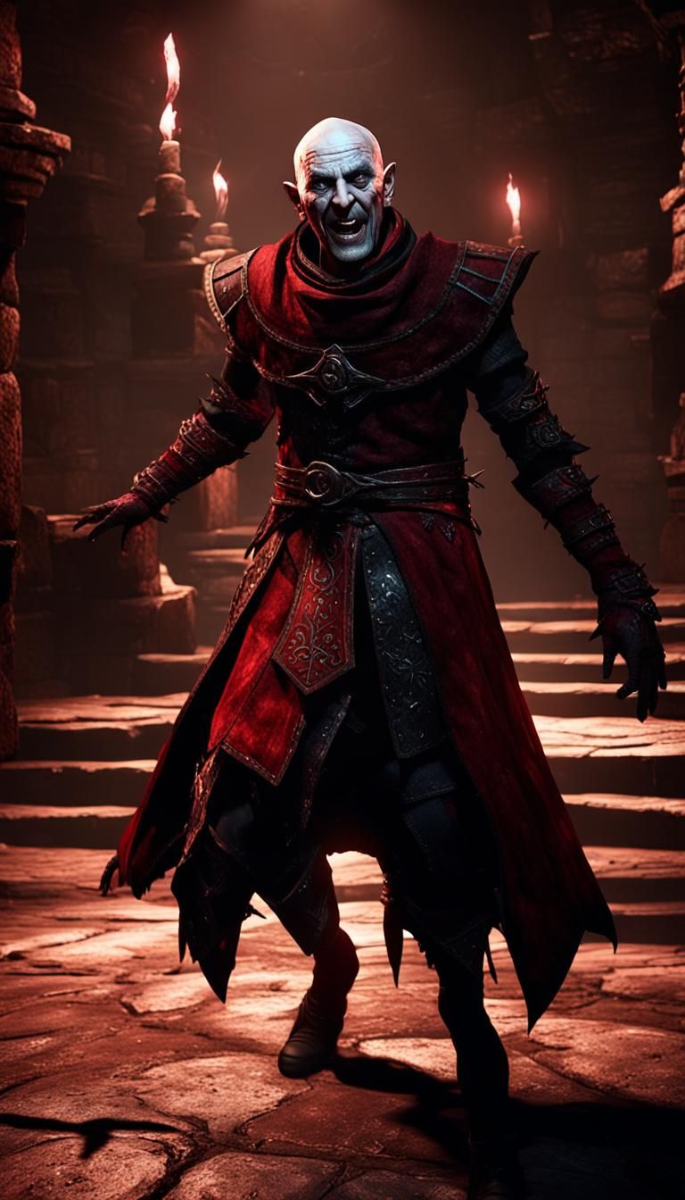 Cicero Dances in Skyrim Dungeon, Unreal Engine 5