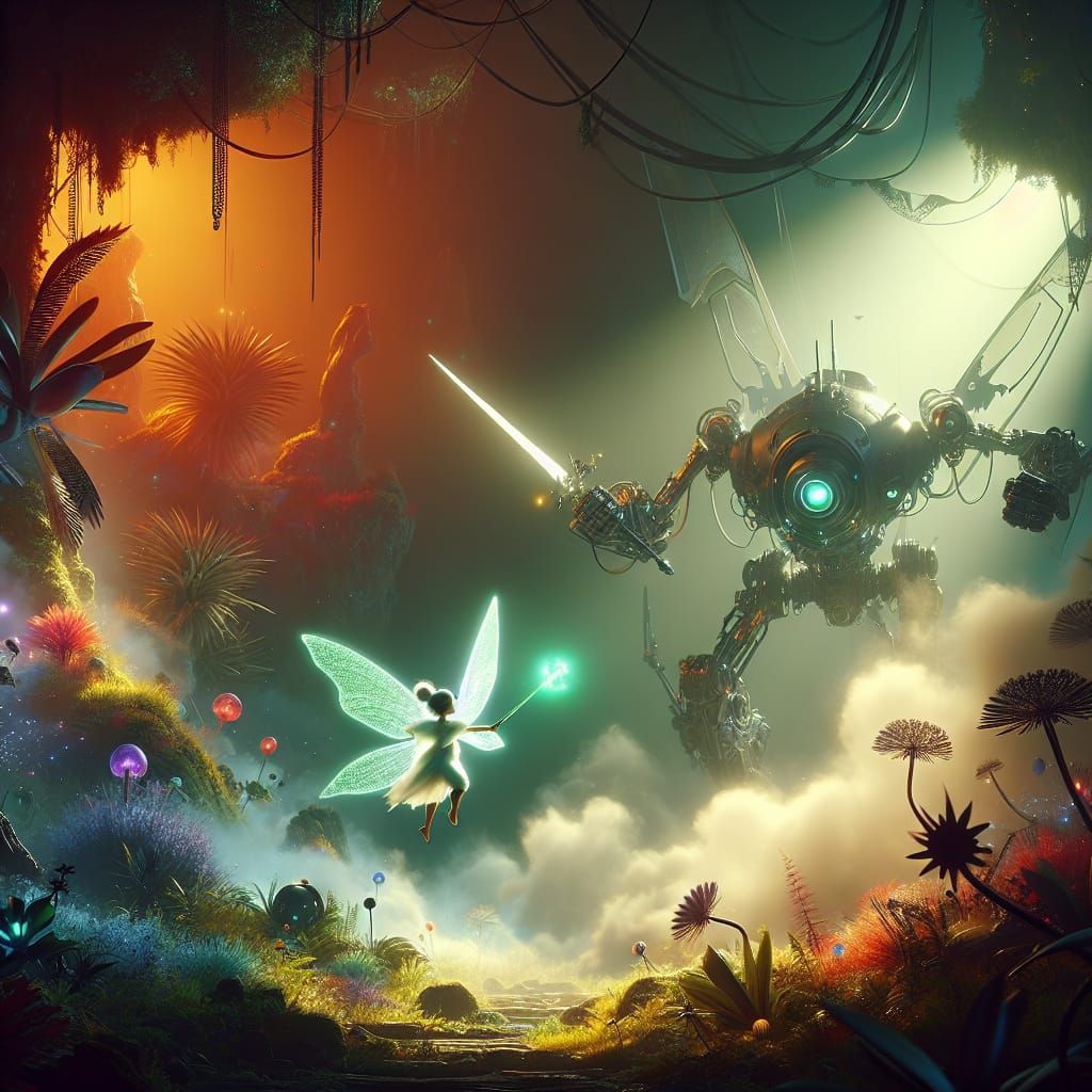 Tinkerbell and the fight against the Mecha world