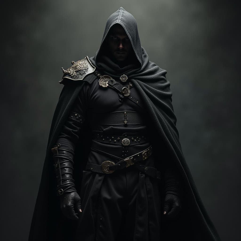 Dark Plague Doctor in Beksiński-Inspired Style