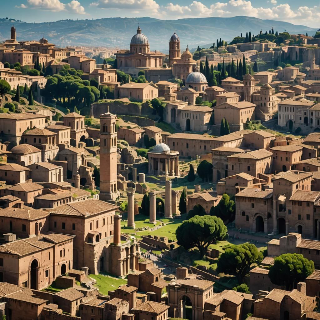 Roman Forum Photography on a Sunny Day