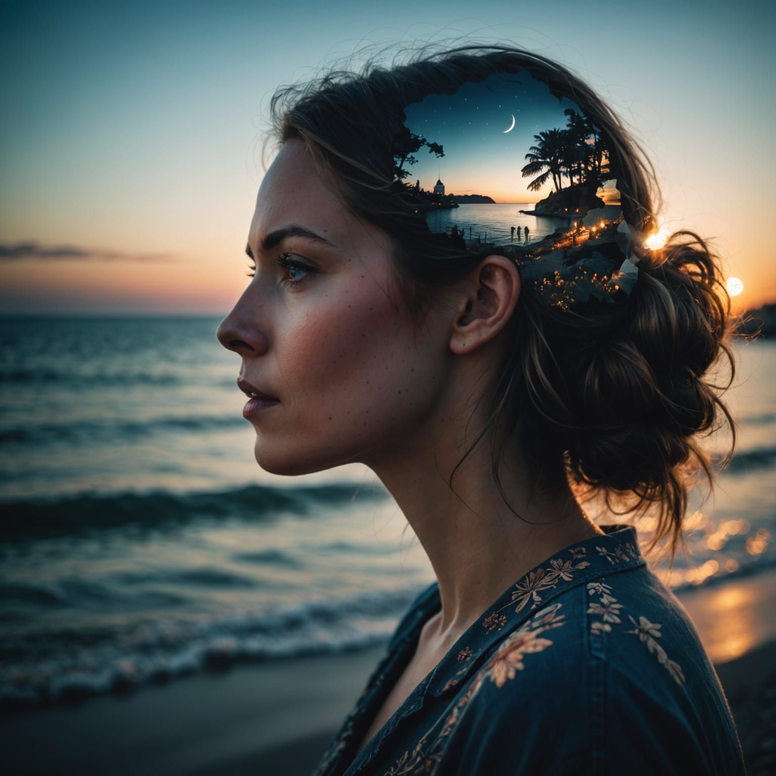 Double Exposure: Summer Nights by the Sea