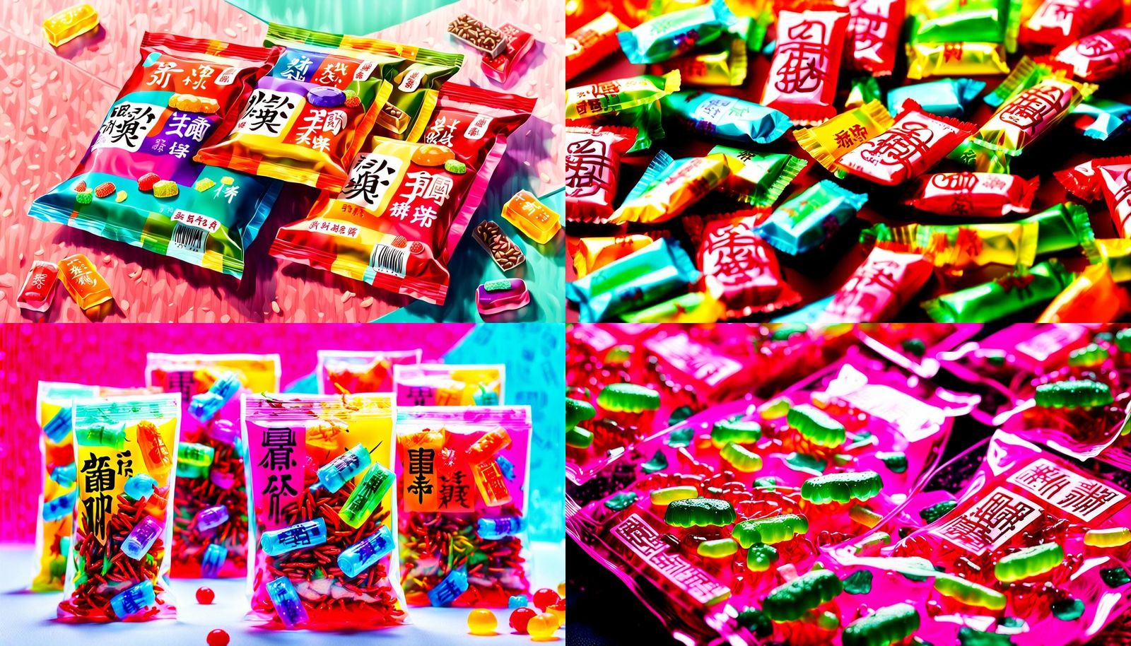 Cricket Jelly Sweets in Colorful Packaging