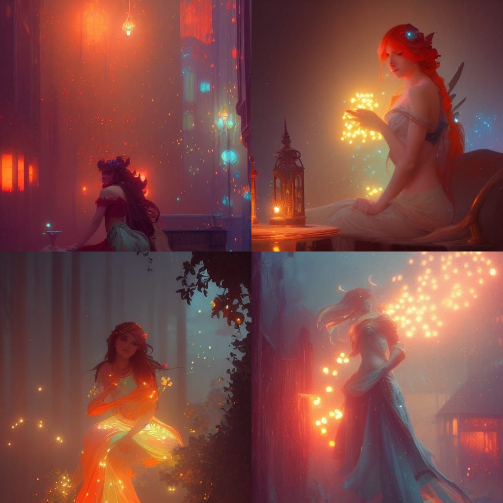 Fairy Lights in Dynamic Lighting Concept Art