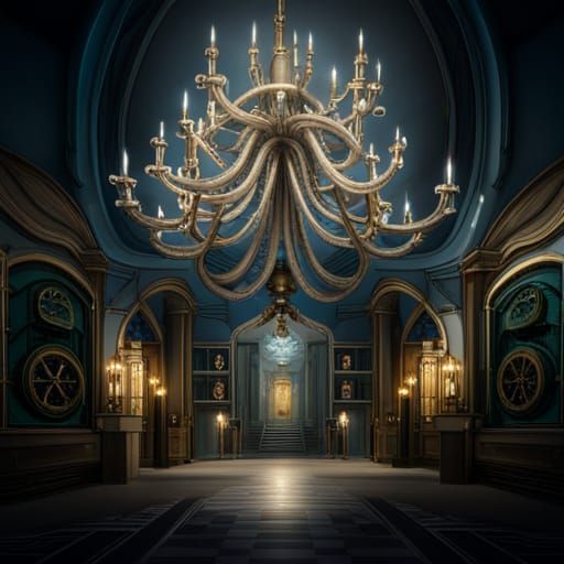 Miskatonic University exhibit, the tentacle chandelier that ...