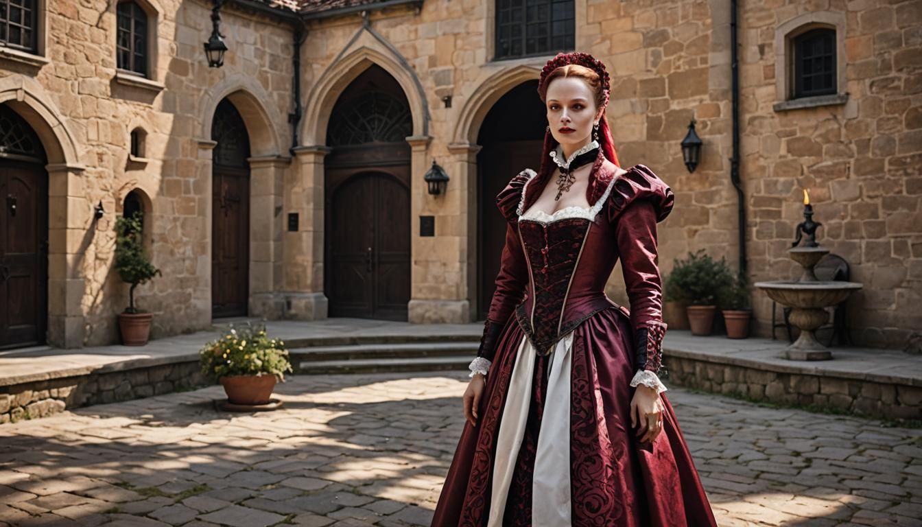 Elizabeth Bathory in Sunlight: A Cinematic Portrait