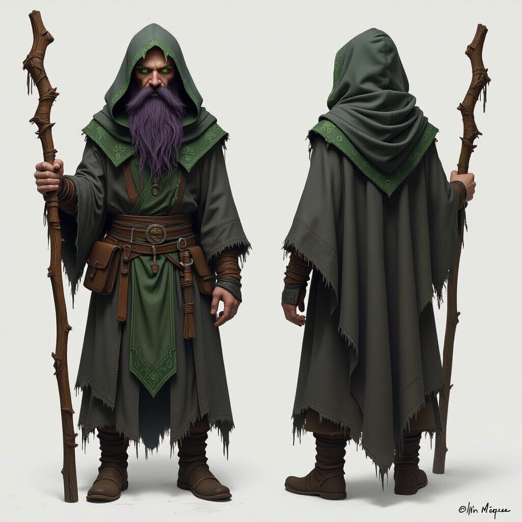 Hyper-Realistic Fantasy Dwarf with Emerald Eyes