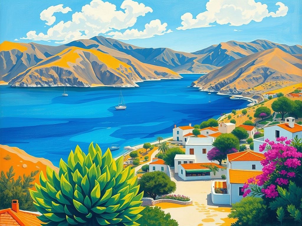 Surreal Fauvist Masterpiece Captures Ikaria's Serene Beauty ...