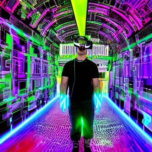 Immersive Futuristic VR Concept Art