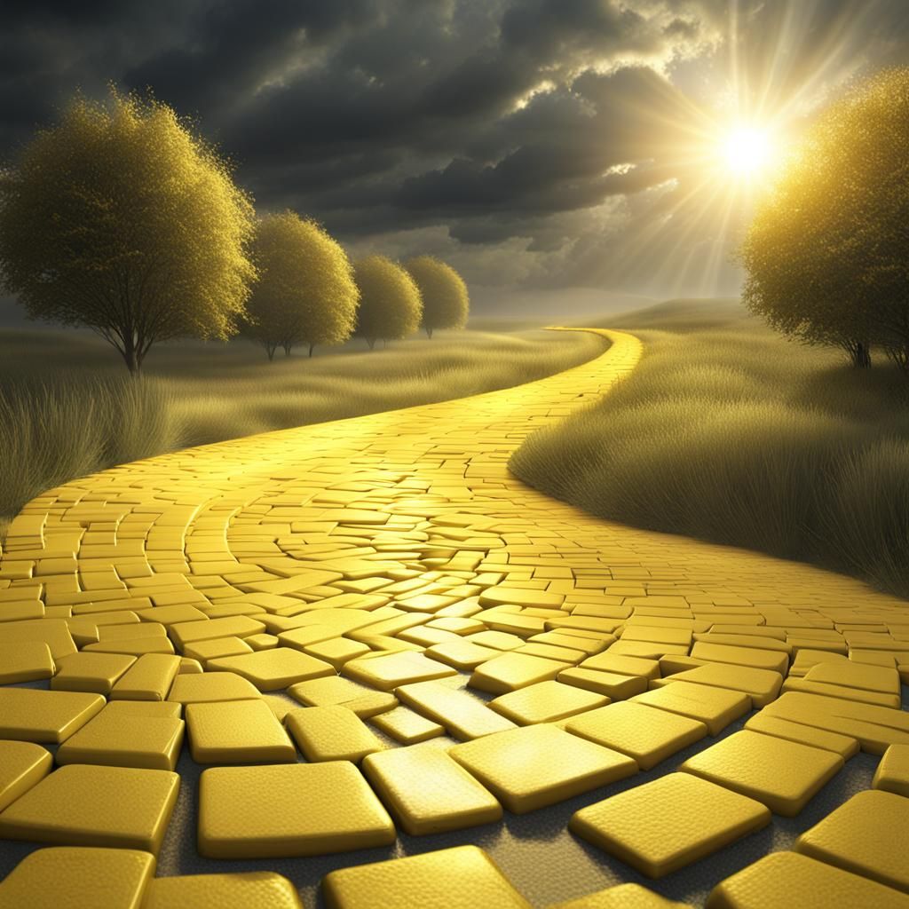 Yellow Brick Road in a Whirlwind of Light
