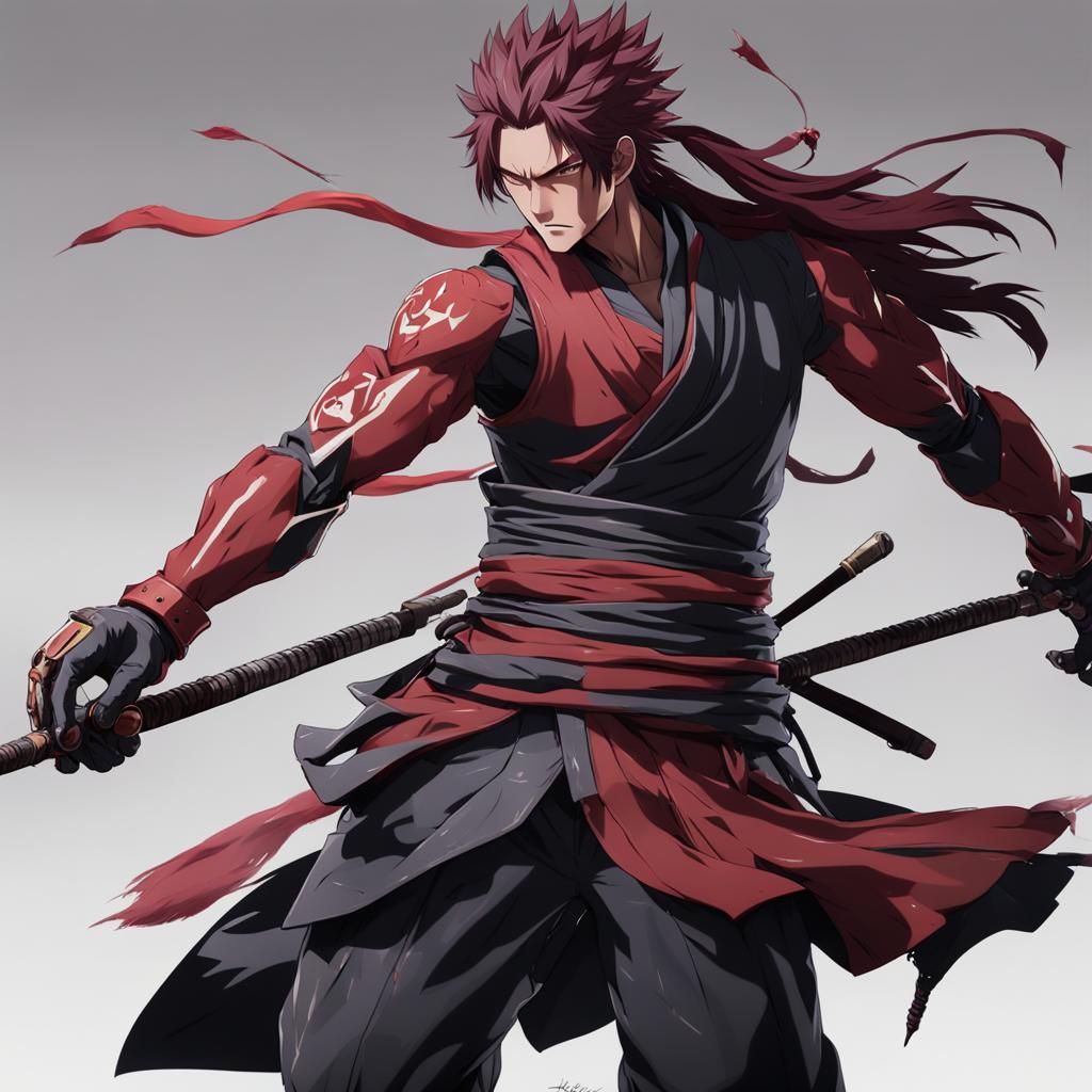 Teenage Eijiro Kirishima in 3D Anime Art