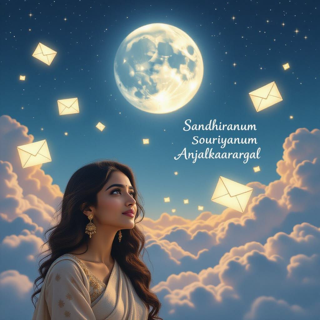 Surreal Sky with Sun & Moon: Timeless Love & Glowing Envelop...