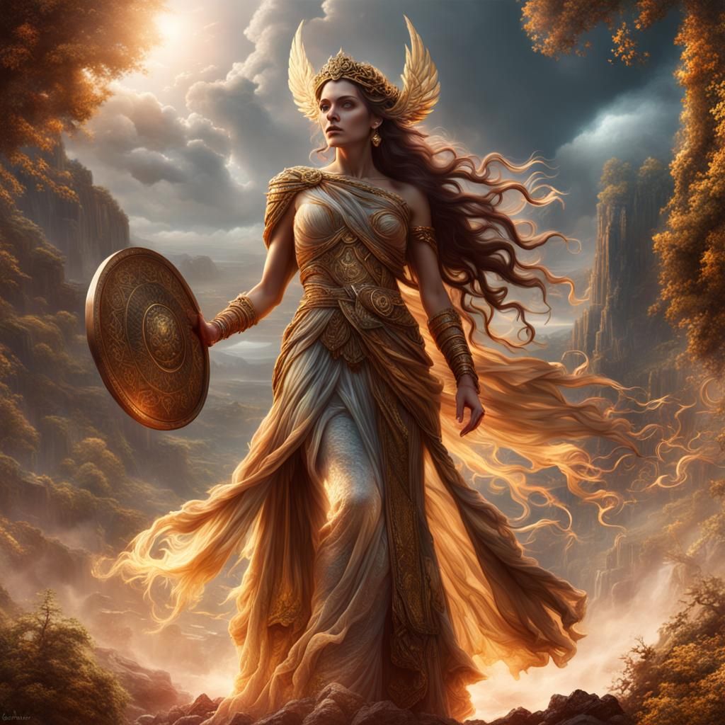 Gaia, Greek Goddess of Earth: Epic Digital Painting
