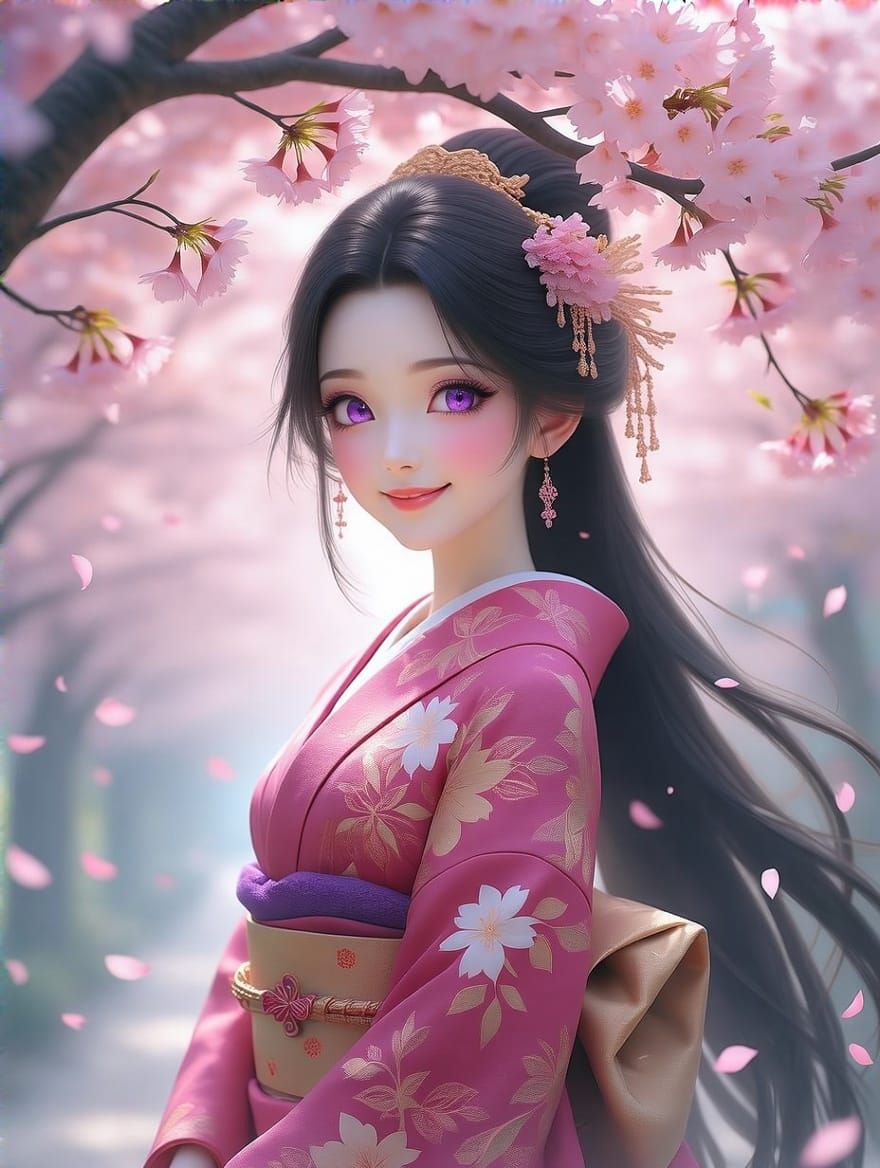 Sakura Princess in Ethereal Bloom