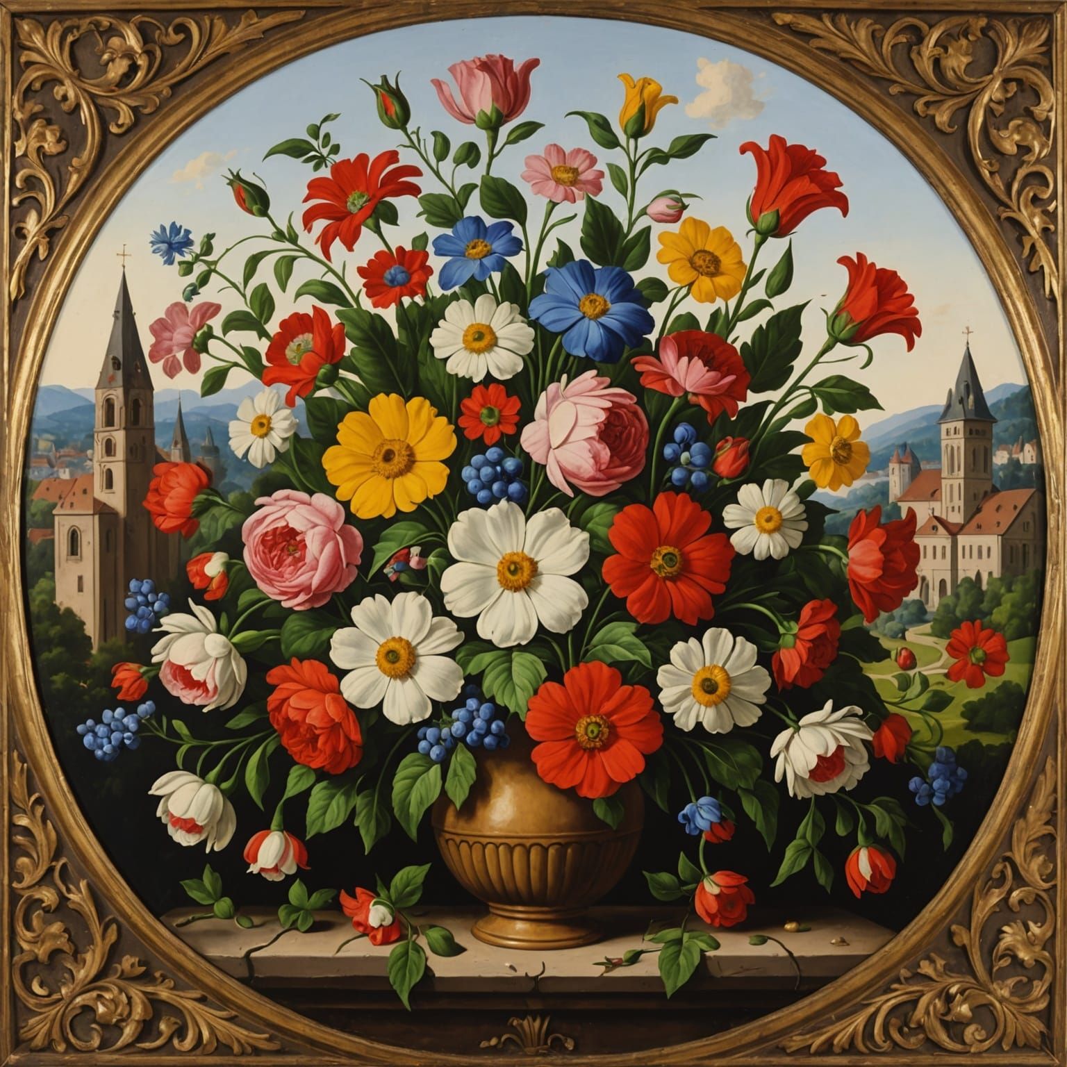 Floral Scene in Heidelberg School Style