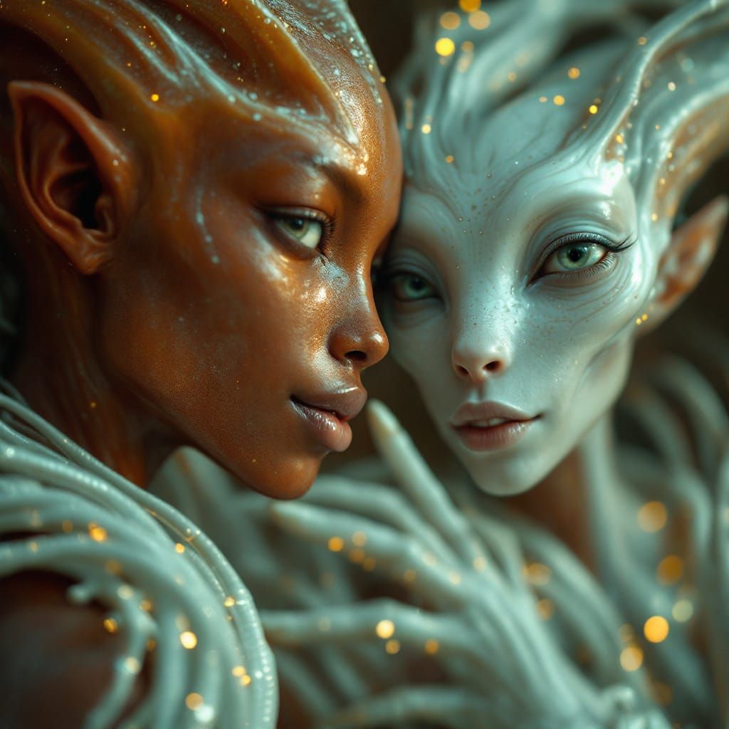 Hyperrealistic Alien Portraits in Bizarre Magical Realism