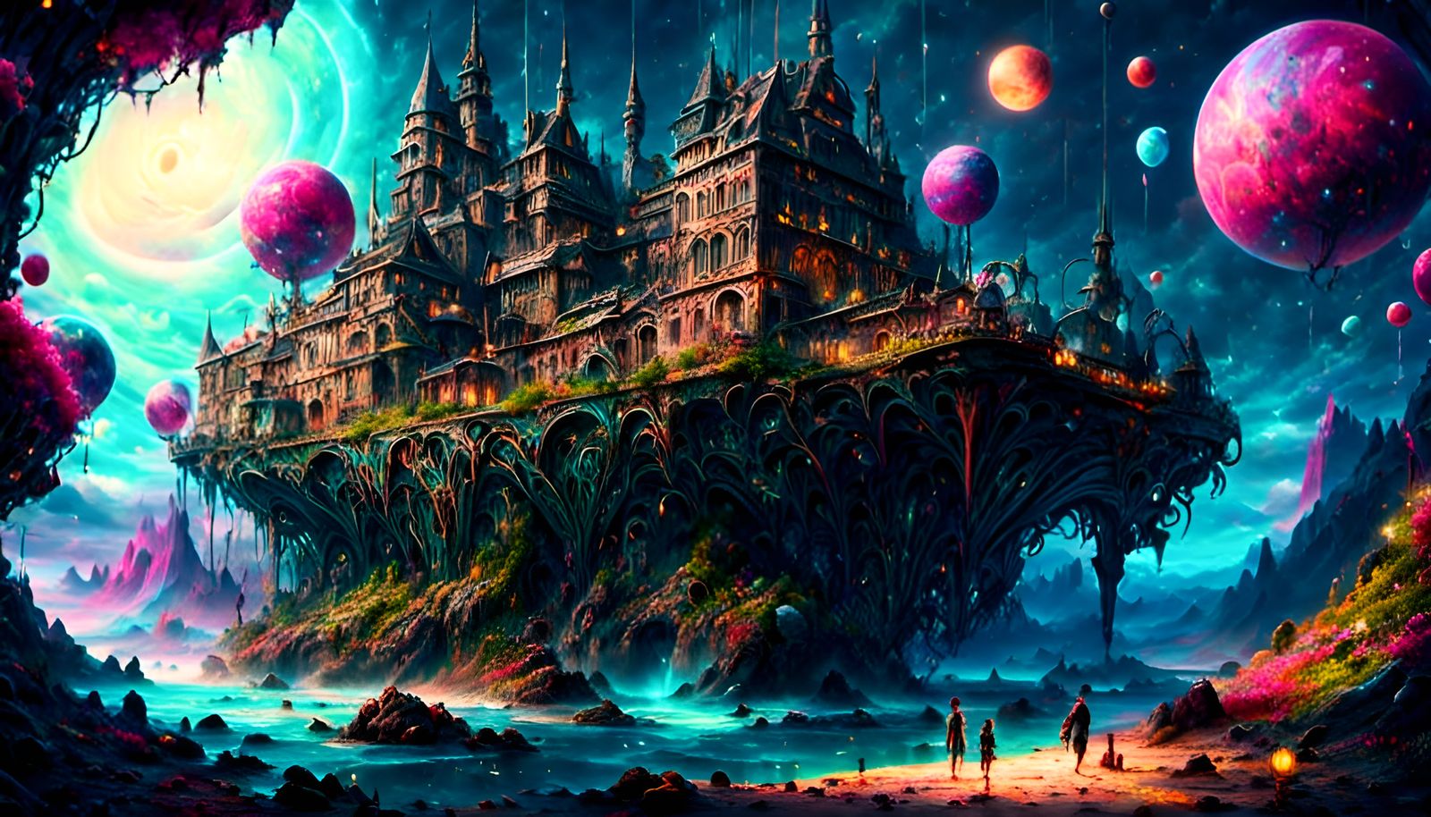 Cosmic Galactic Spacescape by Dan Mumford in Unreal Engine