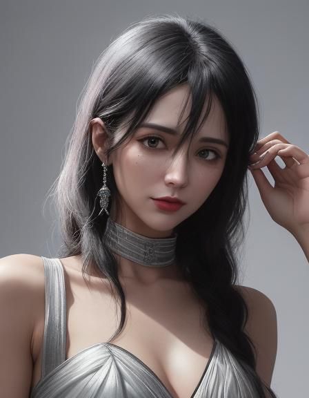 digital oil matte paìnting in the style of Nadav Kander, Nag...