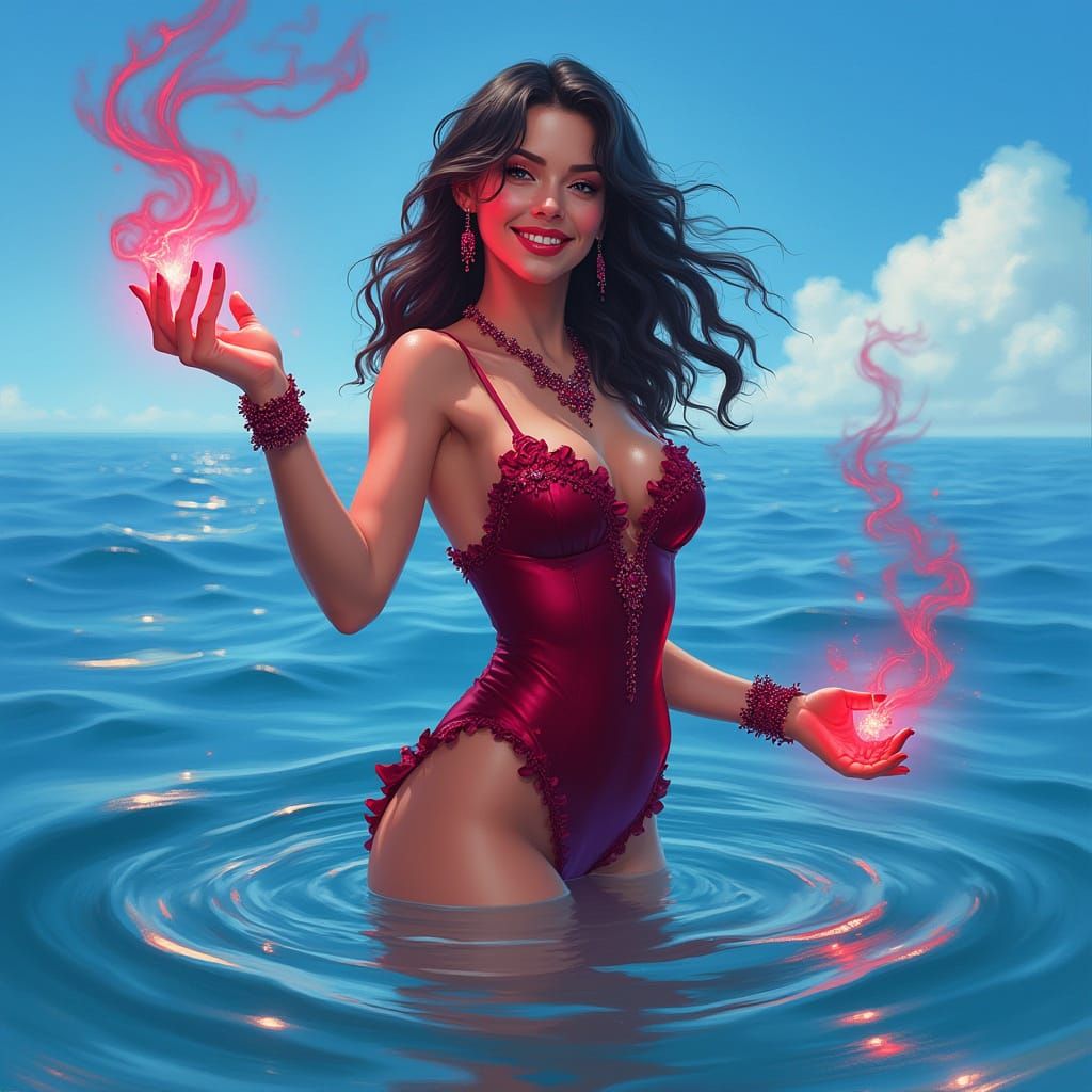 Enchantress of the Vibrant Red Sea