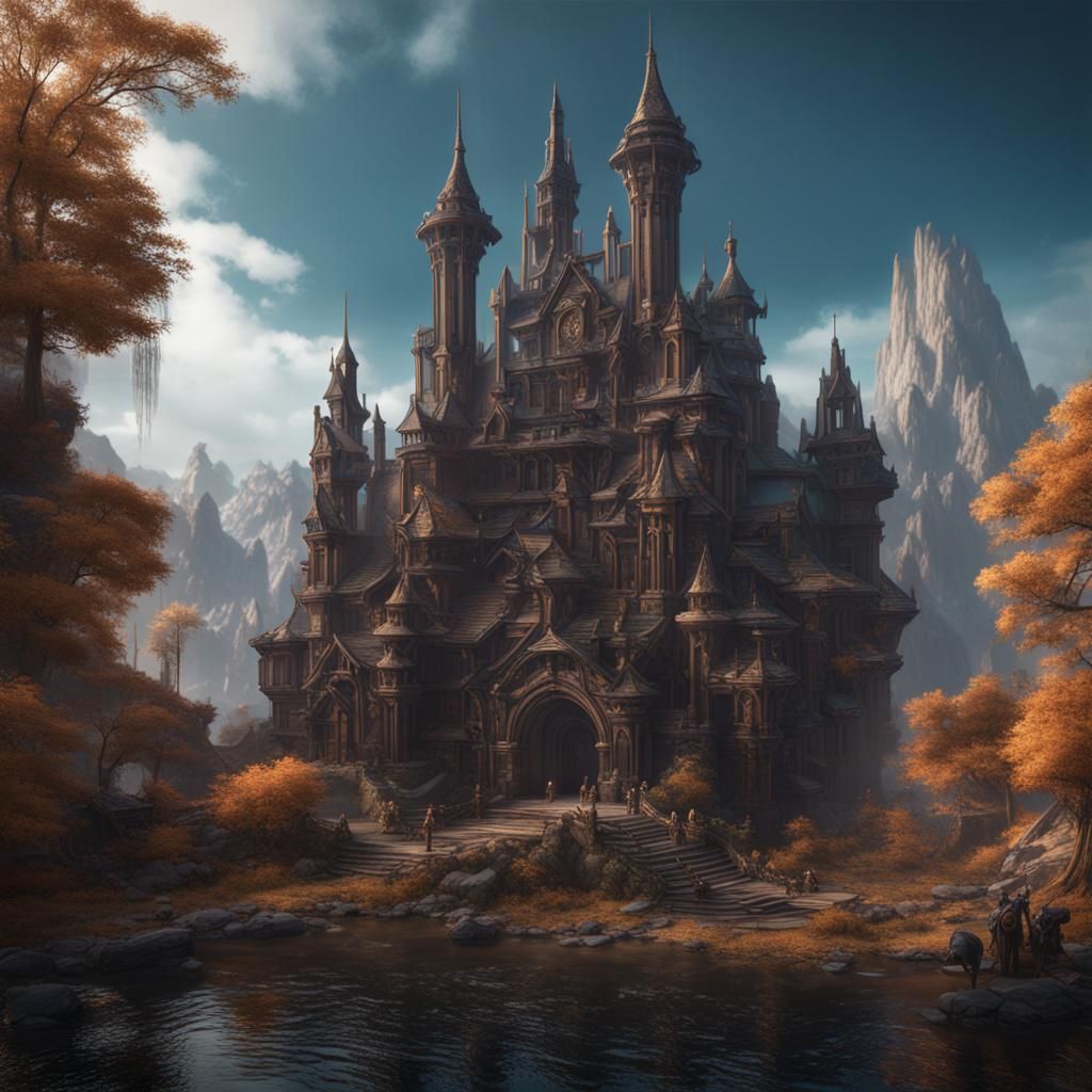 Fantastical Matte Painting in Deep Color