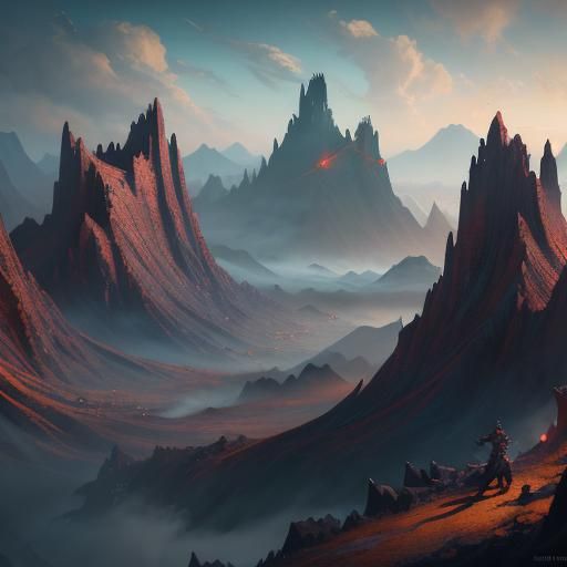 Fantastical Dragons in Detailed Matte Painting