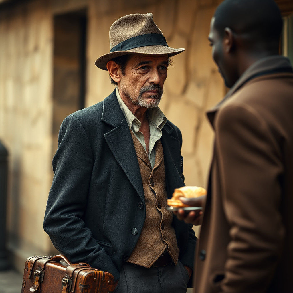 Poignant Encounter: Strangers Sharing Kindness