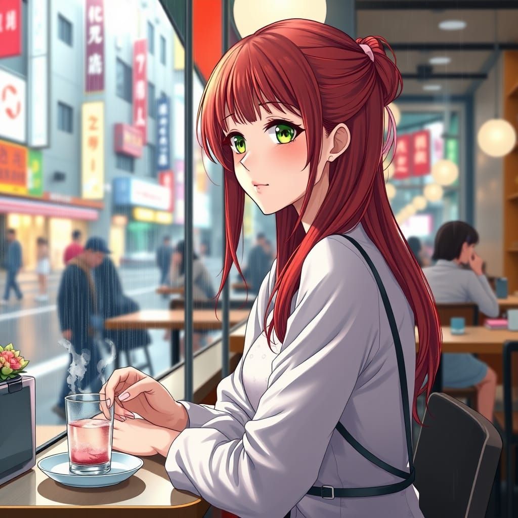 Rainy Morning in Shibuya: Anime Key Visual