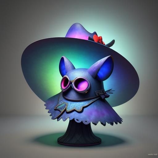 Weird and Beautiful Hat as 3D Digital Art