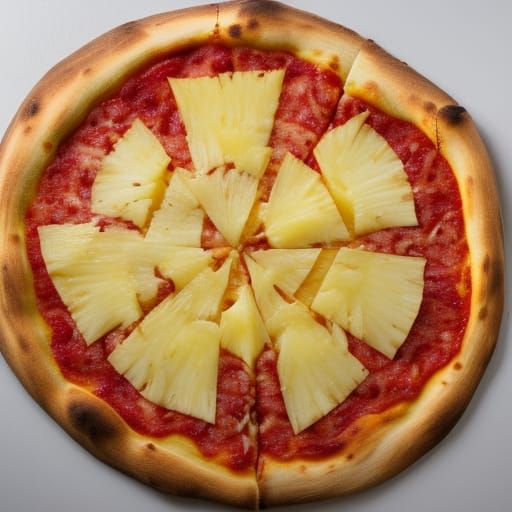 AI Generated Pineapple Pizza